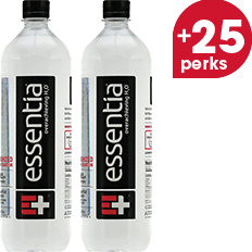 +25 perks on two Essentia water 1 L.